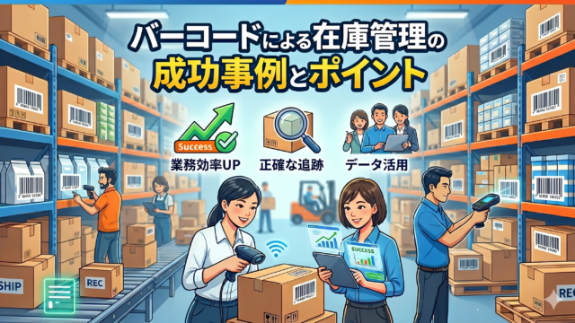 バーコードによる在庫管理の成功事例とポイント
