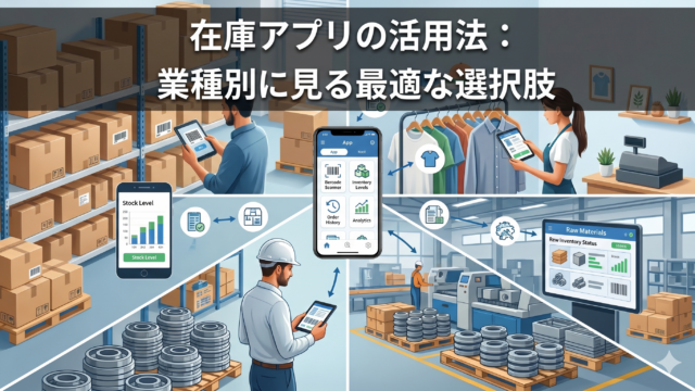在庫アプリの活用法：業種別に見る最適な選択肢