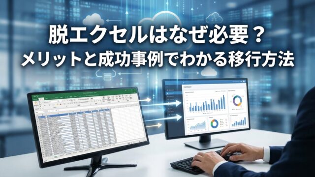 脱エクセルはなぜ必要？メリットと成功事例でわかる移行方法