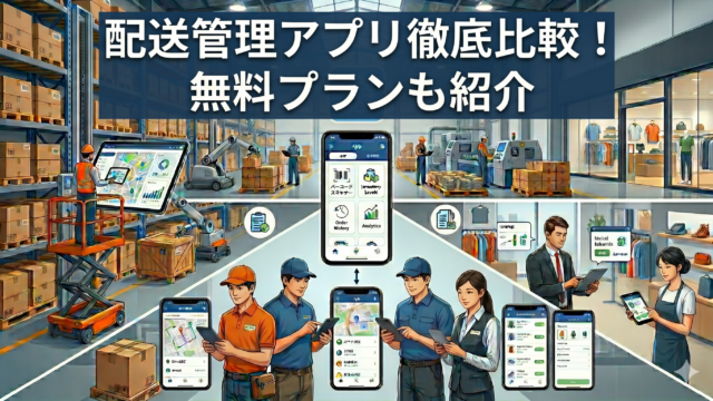 配送管理アプリ徹底比較｜無料プランも紹介